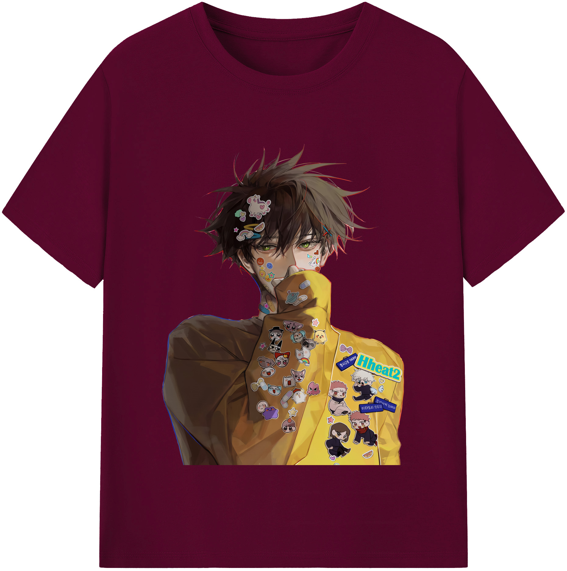 （画像用） 呪術廻戦 Jujutsu Kaisen レディースカジュアルプリントTシャツ（綿100％）